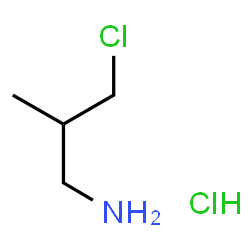 ChemSpider 2D Image | 3-Chloro-2-methyl-1-propanamine hydrochloride (1:1) | C4H11Cl2N