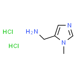 ChemSpider 2D Image | (1-Methyl-1H-imidazol-5-yl)methanamine dihydrochloride | C5H11Cl2N3