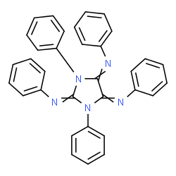 ChemSpider 2D Image | N,N',N'',1,3-Pentaphenyl-2,4,5-imidazolidinetriimine | C33H25N5