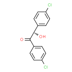 ChemSpider 2D Image | (2R)-1,2-Bis(4-chlorophenyl)-2-hydroxyethanone | C14H10Cl2O2