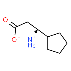 ChemSpider 2D Image | (3R)-3-Ammonio-3-cyclopentylpropanoate | C8H15NO2