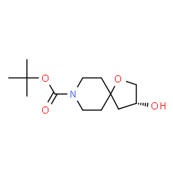 ChemSpider 2D Image | 2-Methyl-2-propanyl (3R)-3-hydroxy-1-oxa-8-azaspiro[4.5]decane-8-carboxylate | C13H23NO4