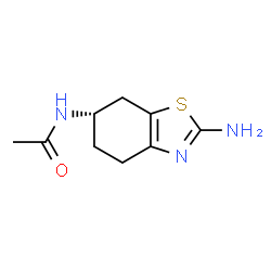 ChemSpider 2D Image | N-[(6S)-2-Amino-4,5,6,7-tetrahydro-1,3-benzothiazol-6-yl]acetamide | C9H13N3OS