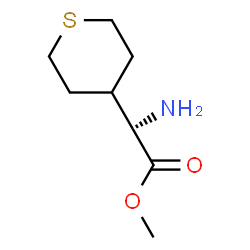 ChemSpider 2D Image | Methyl (2S)-amino(tetrahydro-2H-thiopyran-4-yl)acetate | C8H15NO2S