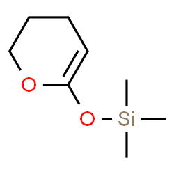 ChemSpider 2D Image | (3,4-Dihydro-2H-pyran-6-yloxy)(trimethyl)silane | C8H16O2Si