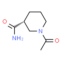 ChemSpider 2D Image | (3R)-1-Acetyl-3-piperidinecarboxamide | C8H14N2O2