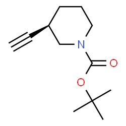 ChemSpider 2D Image | 2-Methyl-2-propanyl (3R)-3-ethynyl-1-piperidinecarboxylate | C12H19NO2