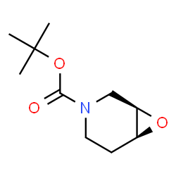 ChemSpider 2D Image | tert-Butyl (1R,6S)-7-oxa-3-azabicyclo[4.1.0]heptane-3-carboxylate | C10H17NO3