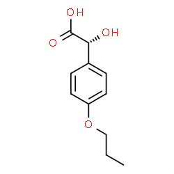 ChemSpider 2D Image | (2R)-Hydroxy(4-propoxyphenyl)acetic acid | C11H14O4
