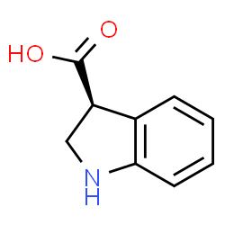 ChemSpider 2D Image | (3S)-3-Indolinecarboxylic acid | C9H9NO2
