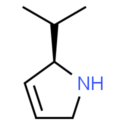 ChemSpider 2D Image | (2R)-2-Isopropyl-2,5-dihydro-1H-pyrrole | C7H13N
