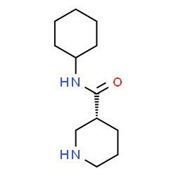 ChemSpider 2D Image | (3R)-N-Cyclohexyl-3-piperidinecarboxamide | C12H22N2O