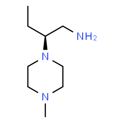 ChemSpider 2D Image | (2S)-2-(4-Methyl-1-piperazinyl)-1-butanamine | C9H21N3