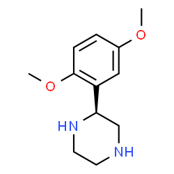 ChemSpider 2D Image | (2S)-2-(2,5-Dimethoxyphenyl)piperazine | C12H18N2O2