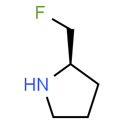 ChemSpider 2D Image | (2R)-2-(Fluoromethyl)pyrrolidine | C5H10FN