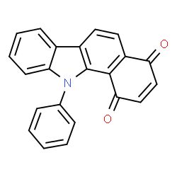 ChemSpider 2D Image | 11-Phenyl-1H-benzo[a]carbazole-1,4(11H)-dione | C22H13NO2
