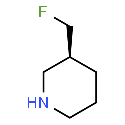 ChemSpider 2D Image | (3S)-3-(Fluoromethyl)piperidine | C6H12FN