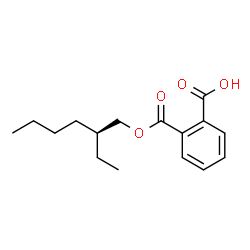 ChemSpider 2D Image | 2-({[(2S)-2-Ethylhexyl]oxy}carbonyl)benzoic acid | C16H22O4