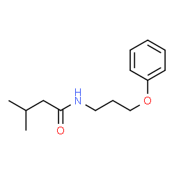 ChemSpider 2D Image | 3-Methyl-N-(3-phenoxypropyl)butanamide | C14H21NO2