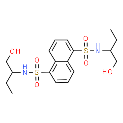 ChemSpider 2D Image | N,N'-Bis(1-hydroxy-2-butanyl)-1,5-naphthalenedisulfonamide | C18H26N2O6S2