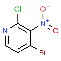 ChemSpider 2D Image | 4-Bromo-2-chloro-3-nitropyridine | C5H2BrClN2O2