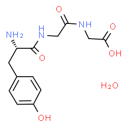 ChemSpider 2D Image | L-Tyrosylglycylglycine hydrate (1:1) | C13H19N3O6