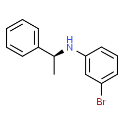 ChemSpider 2D Image | 3-Bromo-N-[(1S)-1-phenylethyl]aniline | C14H14BrN