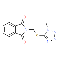 ChemSpider 2D Image | 2-{[(1-Methyl-1H-tetrazol-5-yl)sulfanyl]methyl}-1H-isoindole-1,3(2H)-dione | C11H9N5O2S