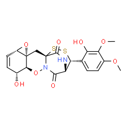 ChemSpider 2D Image | Gliovirin | C20H20N2O8S2