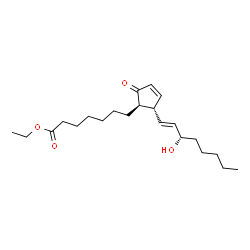 ChemSpider 2D Image | Ethyl (13E,15S)-15-hydroxy-9-oxoprosta-10,13-dien-1-oate | C22H36O4