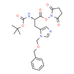 ChemSpider 2D Image | Boc-His(π-Bom)-OSu | C23H28N4O7