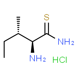 ChemSpider 2D Image | (2S,3S)-2-Amino-3-methylpentanethioamide hydrochloride (1:1) | C6H15ClN2S