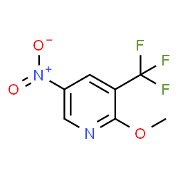 ChemSpider 2D Image | 2-Methoxy-5-nitro-3-(trifluoromethyl)pyridine | C7H5F3N2O3