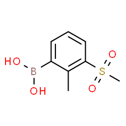 ChemSpider 2D Image | 2-Methyl-3-(methylsulfonyl)phenylboronic Acid | C8H11BO4S
