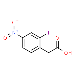 ChemSpider 2D Image | (2-Iodo-4-nitrophenyl)acetic acid | C8H6INO4