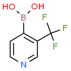 ChemSpider 2D Image | (3-(trifluoromethyl)pyridin-4-yl)boronic acid | C6H5BF3NO2
