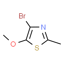 ChemSpider 2D Image | 4-Bromo-5-methoxy-2-methyl-1,3-thiazole | C5H6BrNOS