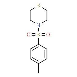 ChemSpider 2D Image | 4-[(4-Methylphenyl)sulfonyl]thiomorpholine | C11H15NO2S2