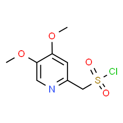 ChemSpider 2D Image | (4,5-Dimethoxy-2-pyridinyl)methanesulfonyl chloride | C8H10ClNO4S