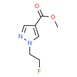 ChemSpider 2D Image | Methyl 1-(2-fluoroethyl)-1H-pyrazole-4-carboxylate | C7H9FN2O2