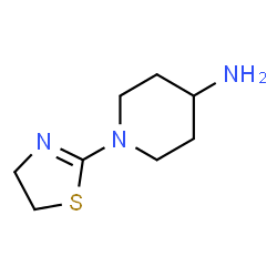 ChemSpider 2D Image | 1-(4,5-Dihydro-1,3-thiazol-2-yl)-4-piperidinamine | C8H15N3S