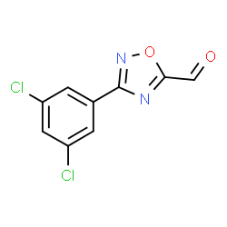 ChemSpider 2D Image | 3-(3,5-Dichlorophenyl)-1,2,4-oxadiazole-5-carbaldehyde | C9H4Cl2N2O2
