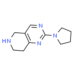 ChemSpider 2D Image | 2-(1-Pyrrolidinyl)-5,6,7,8-tetrahydropyrido[4,3-d]pyrimidine | C11H16N4