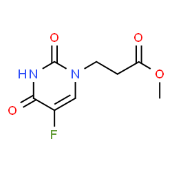 ChemSpider 2D Image | Methyl 3-(5-fluoro-2,4-dioxo-3,4-dihydro-1(2H)-pyrimidinyl)propanoate | C8H9FN2O4