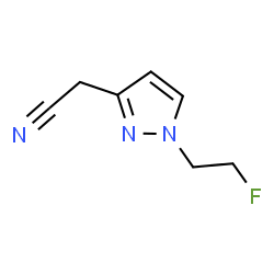 ChemSpider 2D Image | 2-[1-(2-fluoroethyl)pyrazol-3-yl]acetonitrile | C7H8FN3
