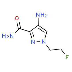 ChemSpider 2D Image | 4-amino-1-(2-fluoroethyl)pyrazole-3-carboxamide | C6H9FN4O