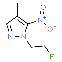 ChemSpider 2D Image | 1-(2-fluoroethyl)-4-methyl-5-nitropyrazole | C6H8FN3O2