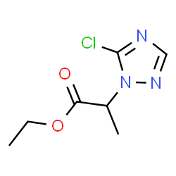 ChemSpider 2D Image | ethyl 2-(5-chloro-1,2,4-triazol-1-yl)propanoate | C7H10ClN3O2