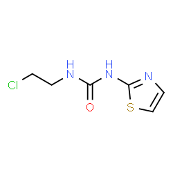 ChemSpider 2D Image | 1-(2-Chloroethyl)-3-(1,3-thiazol-2-yl)urea | C6H8ClN3OS