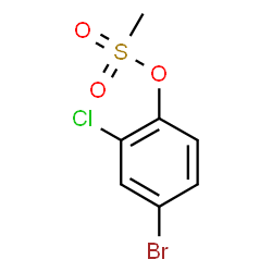 ChemSpider 2D Image | 4-Bromo-2-chlorophenyl methanesulfonate | C7H6BrClO3S